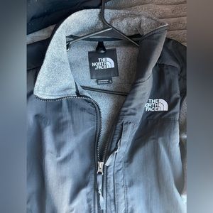 Gray and black xl women’s north face fleece jacket